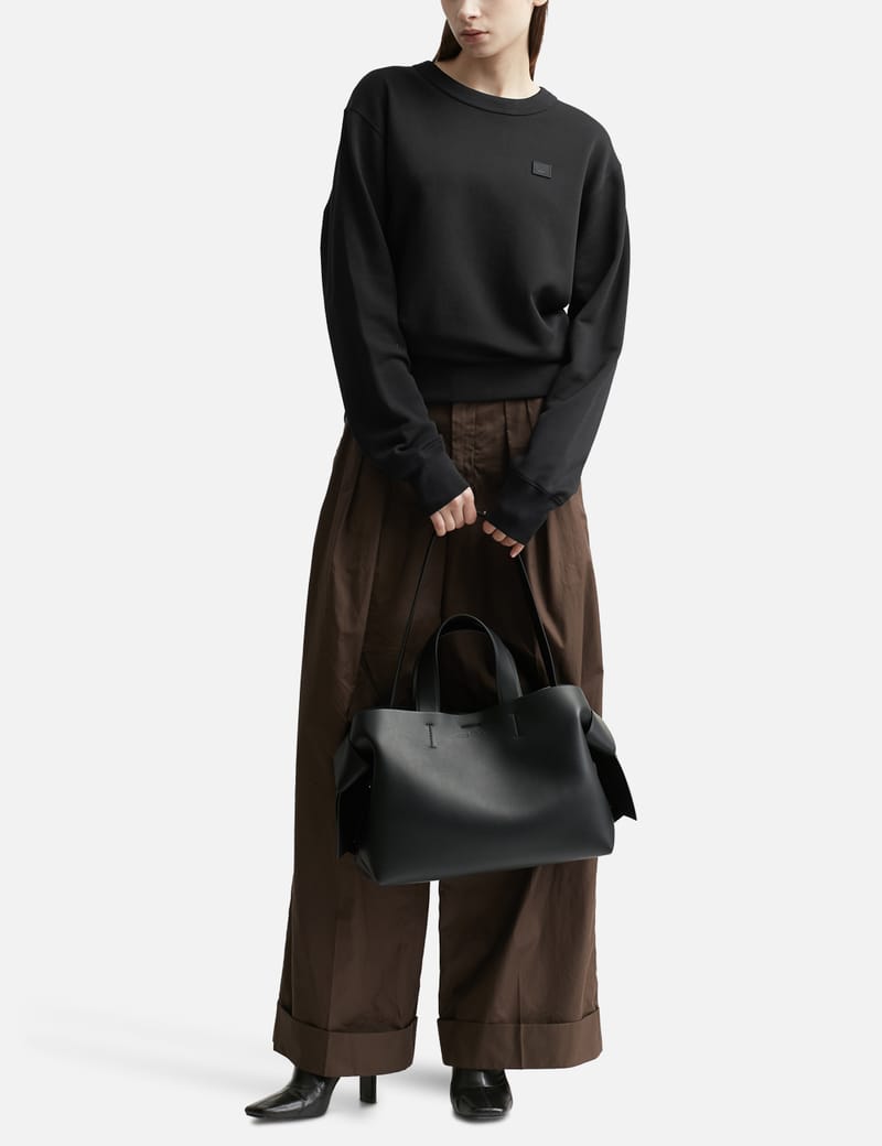 アウターその他 ACNE STUDIOS Women Outer AC AH0300 BLACK10863 Black Acne Studios - Denim jacket - Relaxed cropped fit - Black