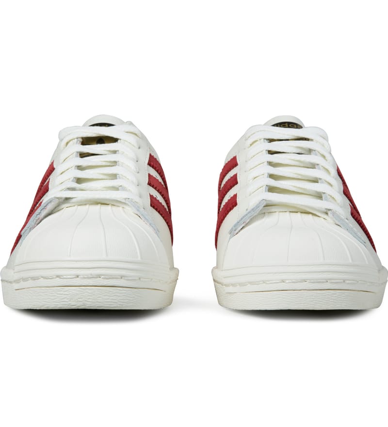 Adidas Originals - Vintage White/Red Superstar 80s DLX B35982