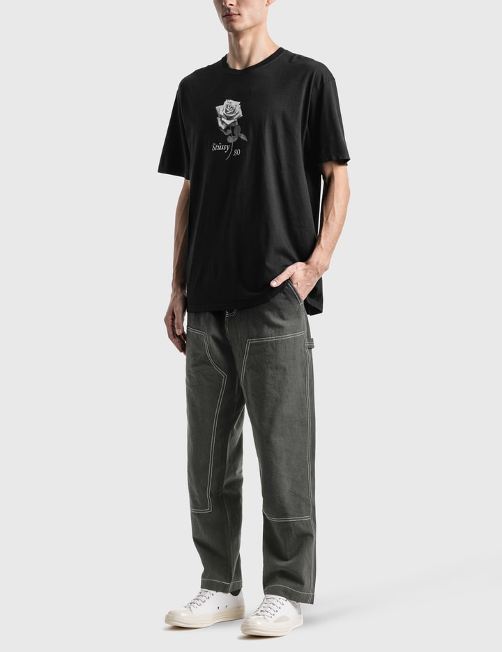 Stüssy - 80 Rose Pig. Dyed T-Shirt | HBX - Globally Curated Fashion and ...