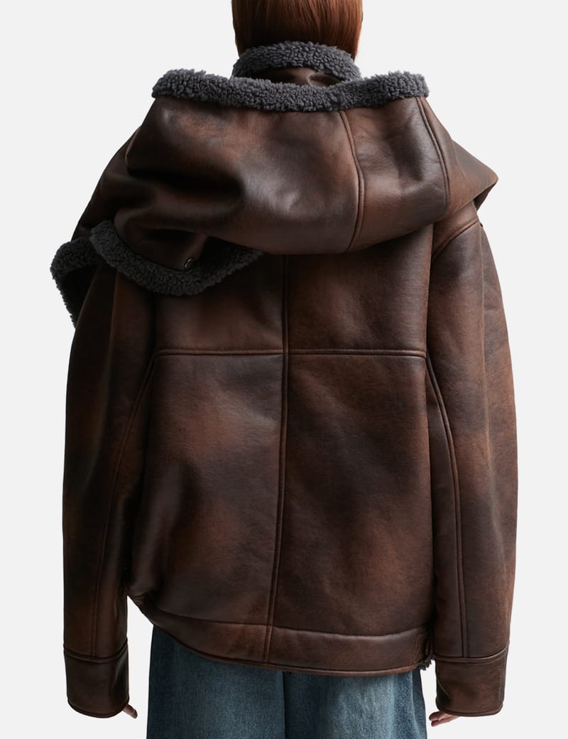 Y/PROJECT - Snap Off Panel Hood Aviator Jacket | HBX