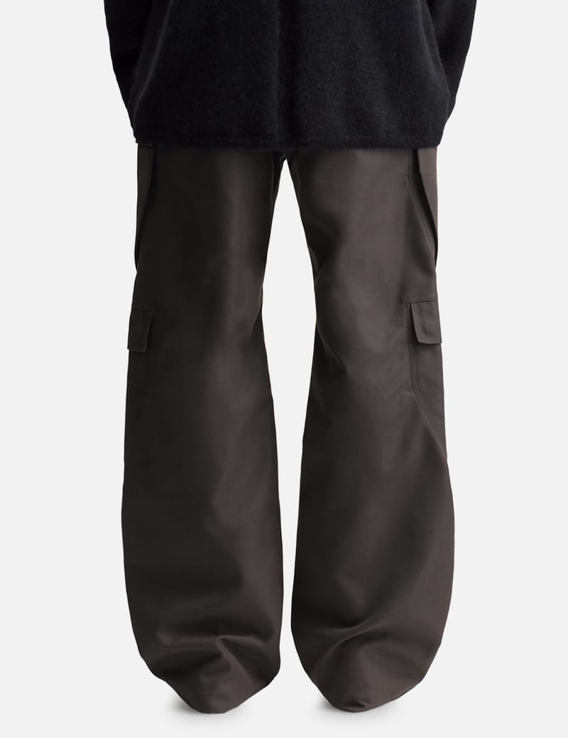 Rick Owens Geth Cargo Pants - イタリア製、ルーズフィットのスナップ