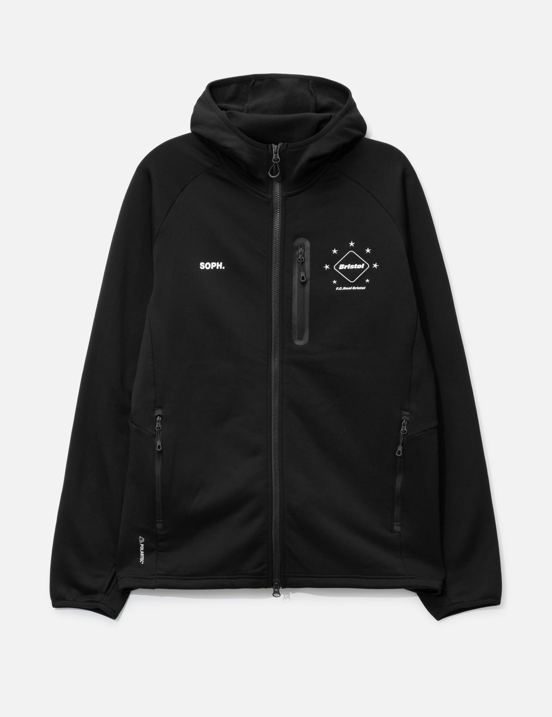 F.C. Real Bristol - Polartec Power Stretch Zip Up Gaiter Hoodie | HBX