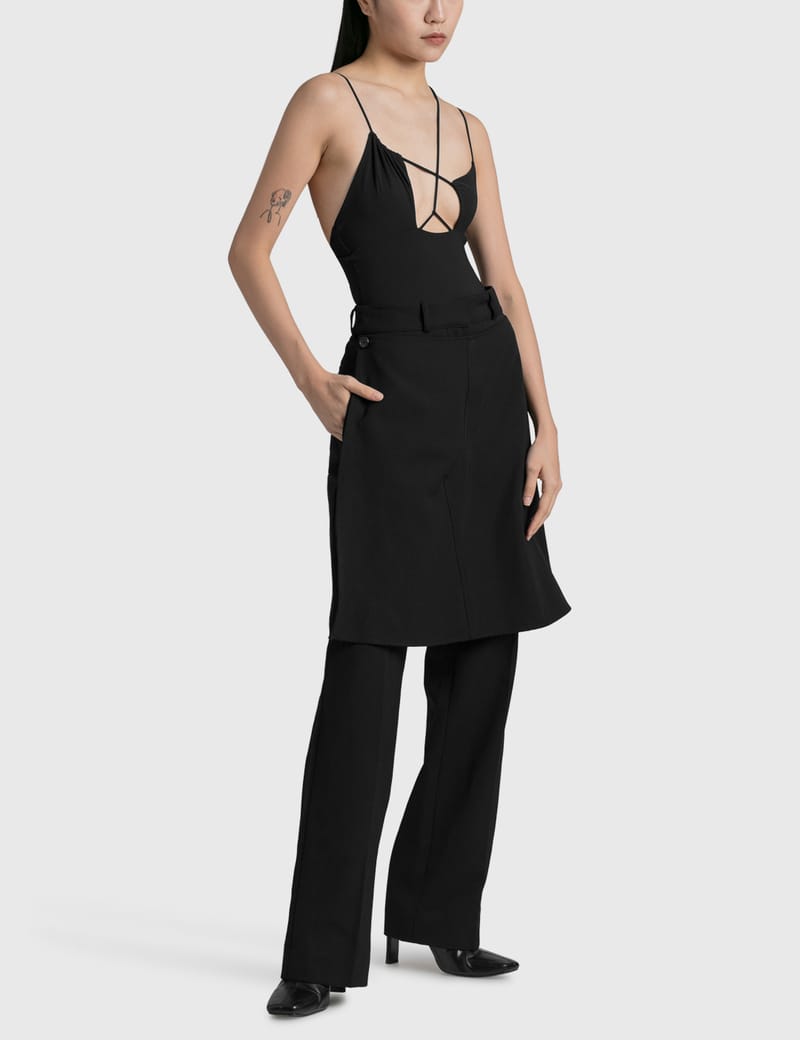 Tシャツ・カットソー Nensi Dojaka FW24 'Bustier' top (NDAW24KT061 BLACK) Nensi Dojaka bustier-style Top | Black | FARFETCH