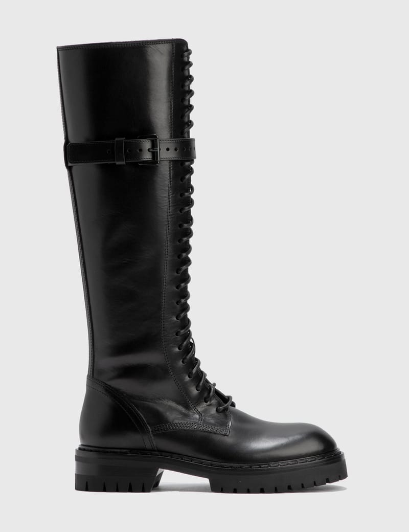 Ann Demeulemeester - Alec High Combat Boot | HBX - Globally