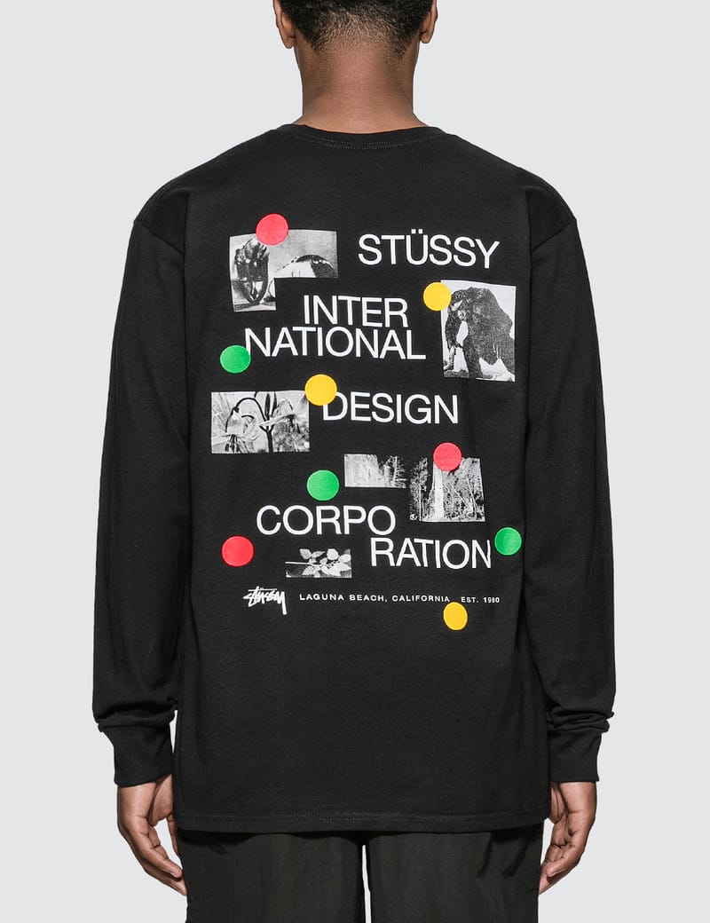 Stüssy - Dot Collage Long Sleeve T-Shirt | HBX - Globally Curated