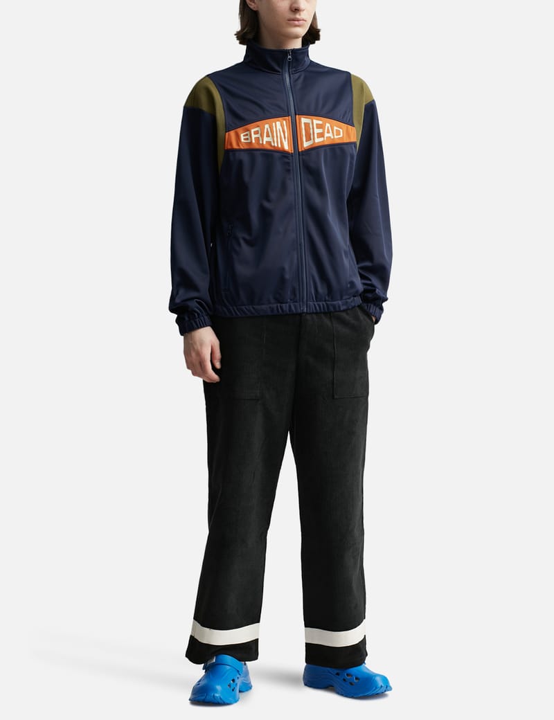 【関税込み】Brain Dead ネイビー Alonzo トラックジャケット Alonzo Paneled Rib Track Jacket - Navy – Brain Dead