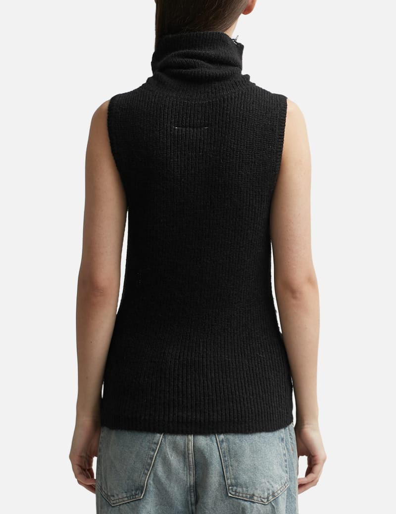 Ladies black outlet sleeveless jumper