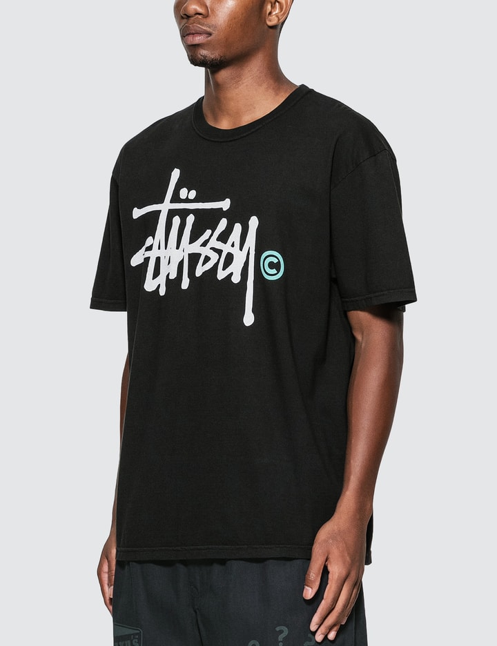 Stüssy - Basic Logo Pigment Dyed T-Shirt | HBX - Globally Curated ...