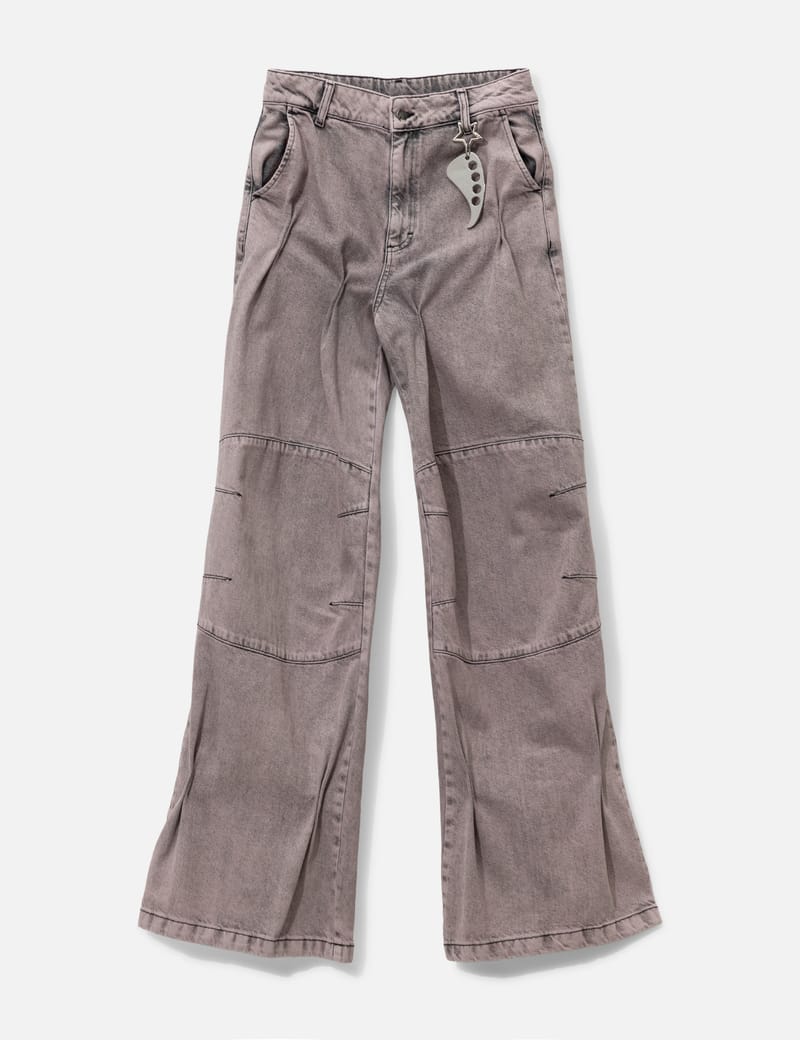 パンツ FINE CHAOS Waxed White Cargo Trousers FINE CHAOS Waxed White Cargo Trousers - Oversized waxed organic