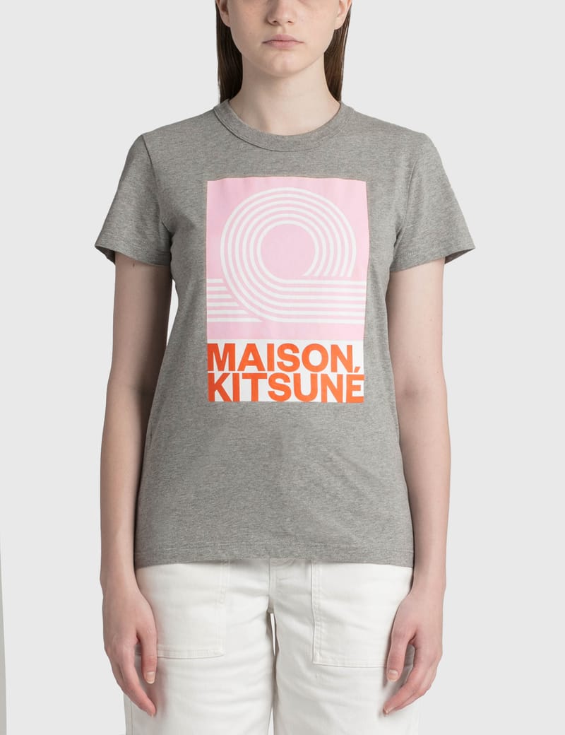 メゾンキツネ tシャツ ピンク メゾンキツネ MAISON KITSUNE Tシャツ