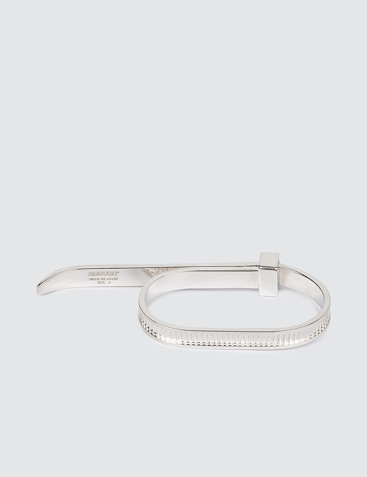 AMBUSH® - Zip Tie 2-Finger Ring | HBX - Globally Curated Fashion 