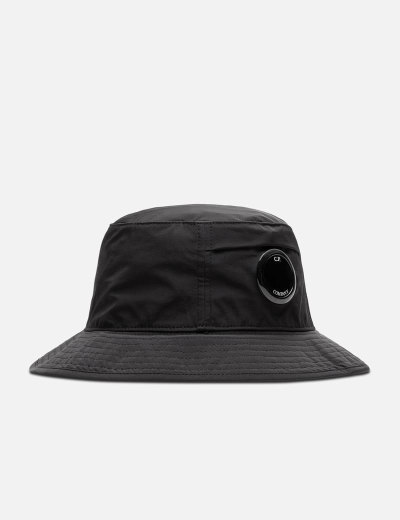 C.P. Company Kids Lens-detail bucket hat - Black