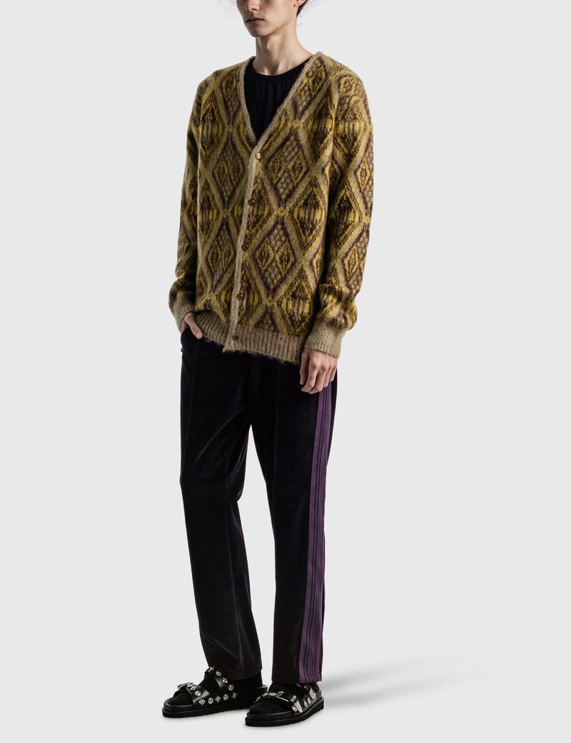 Needles - Geometric Diamond Mohair Cardigan | HBX - Globally