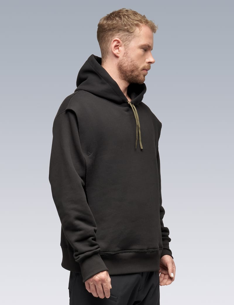 ACRONYM フード付きパーカー 黒 ACRONYM® ACRONYM フード付きパーカー 黒 - レイヤード パーカー | HBX