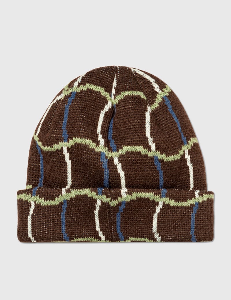 Dime - Wave Checkered Beanie | HBX - Globally Curated Fashion and