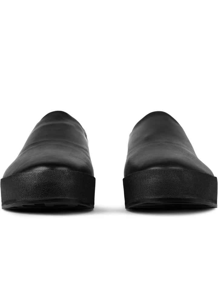 Opening Ceremony Black Leather Slip On Platform Sneakers HBX Globally Curated Fashion and