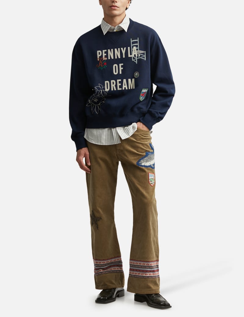 スウェット KHOKI VYG sweatshirt-B KHOKI Hand-Stitched Sweatshirt - Textured cotton style with prints