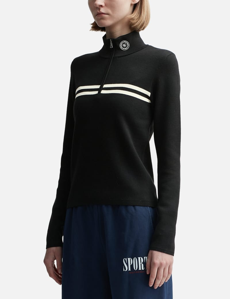 【F0123】SUGAR & Co. Box Sweat Arch Logo Sporty & Rich - JFK Quarter Zip | HBX - Globally Curated