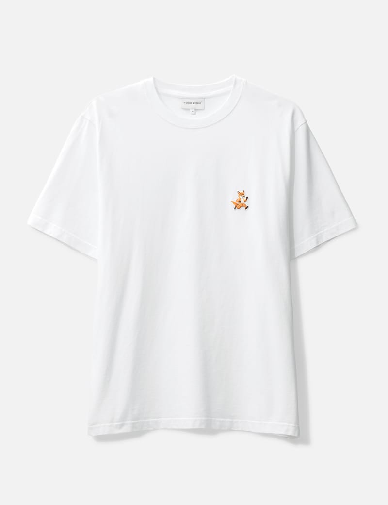 Maison Kitsuné - Rainbow Profile Fox Embroidery T-shirt | HBX 
