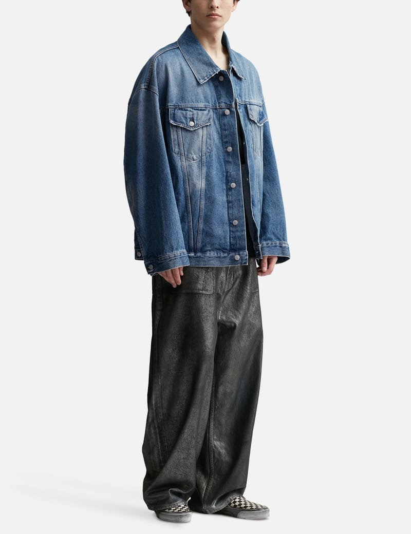 Man oversized denim jacket fashion