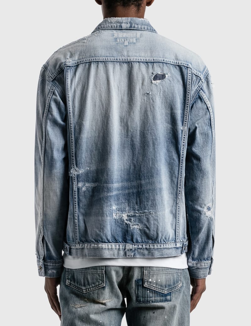 FDMTL - 10 Years Wash Denim Jacket | HBX - Globally Curated