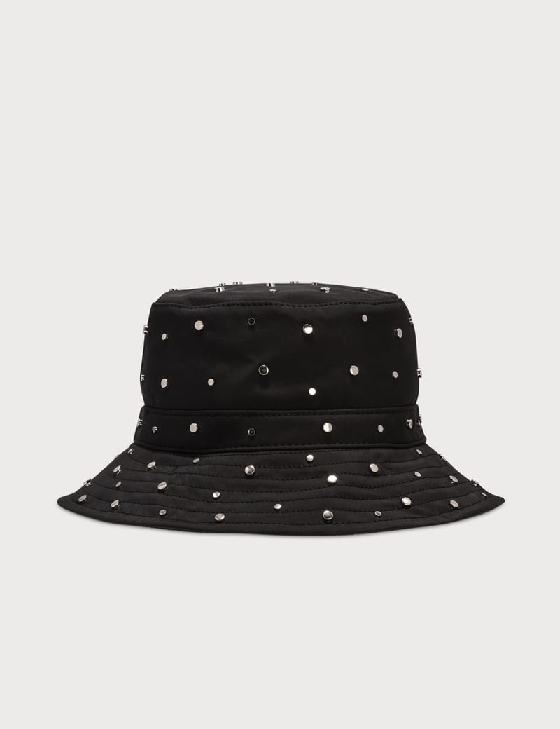 Ganni - Studded Nylon Bucket Hats | HBX - HYPEBEAST 為您搜羅全球