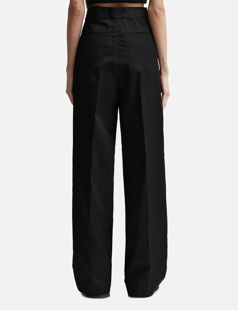 Maison Kitsuné - Double Pleat Pants in Cotton Gabardine | HBX