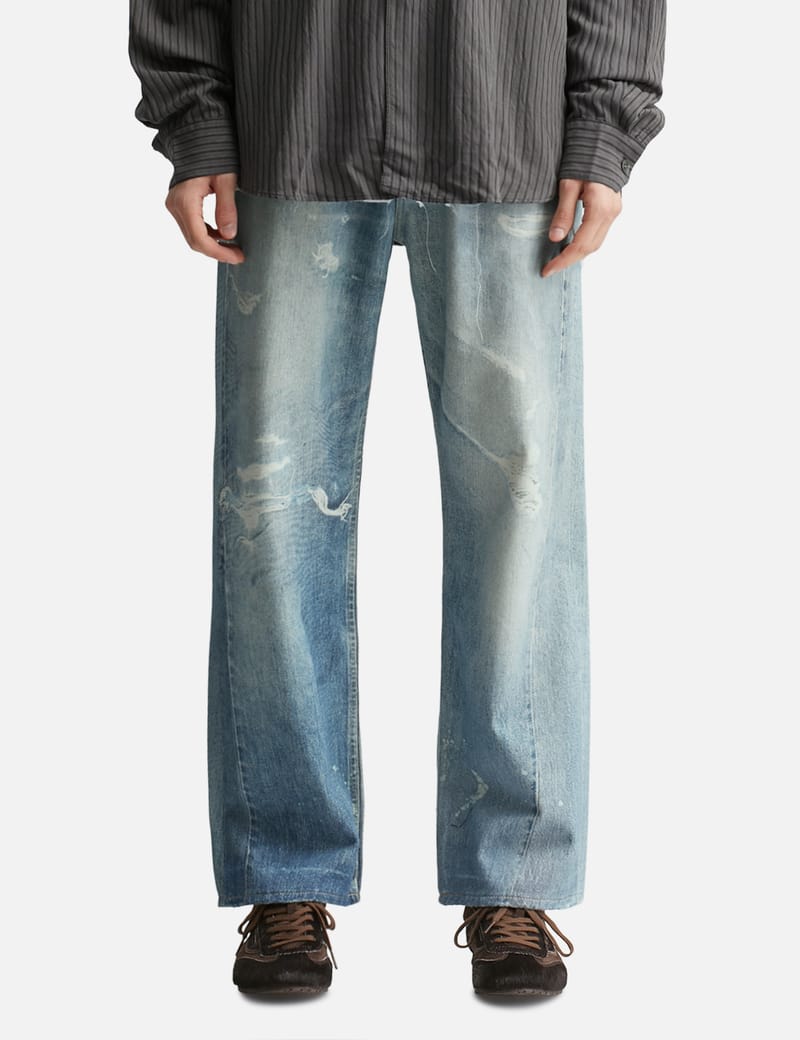 Our Legacy Third Cut Jeans - Relaxed-fit cotton jeans with digital