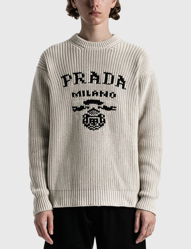 新品 PRADA プラダ ニット ロゴ 長袖 セーター - ニット/セーター