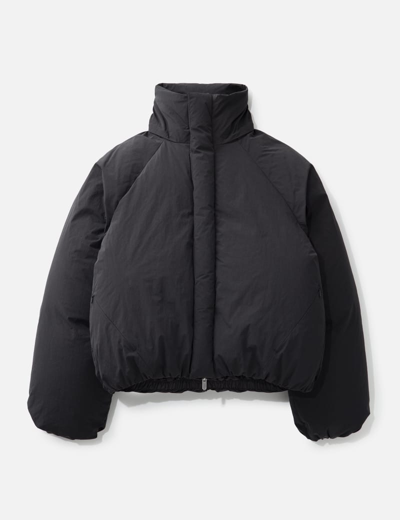 Seventh Space Coat - Oversized, cropped down coat in water