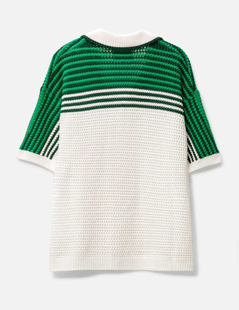 [Casablanca] クロシェ風 コットンニットシャツ Casablanca クロシェニット シャツ | マルチカラー | FARFETCH JP