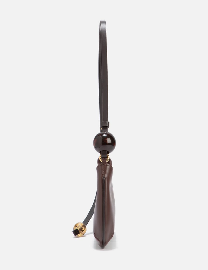 ジャックムス ブラウンレザーIl Bisou Perleバッグ 25SS Jacquemus Le Bisou Perle ショルダーバッグ | ブラウン