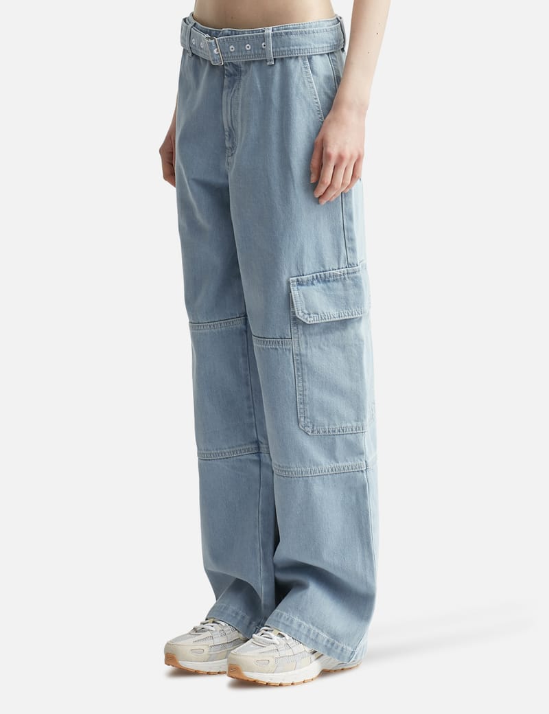 Maison Kitsuné - Belted Utility Denim Pants | HBX - Globally