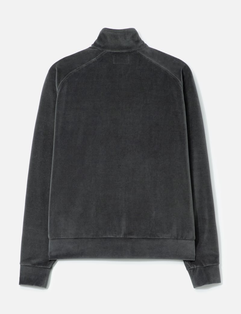 Unlikely Unlikely Velour Track Jacket - Gray velour zip jacket