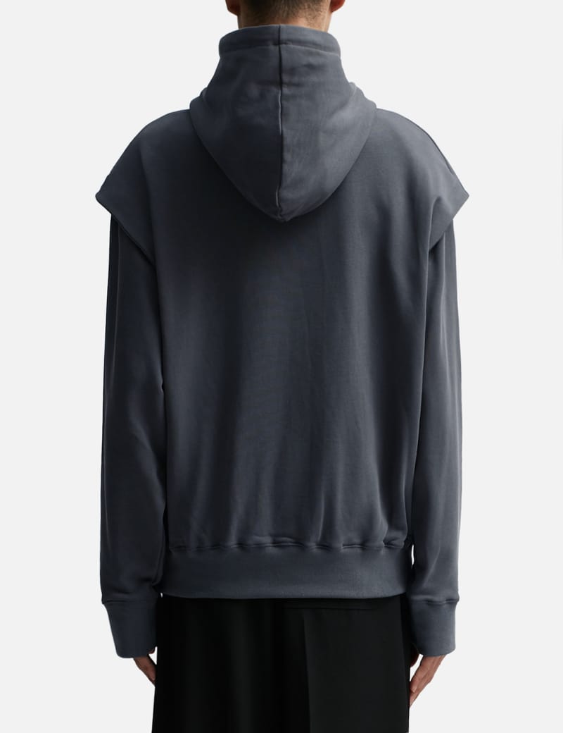Heliot Emil - OUTLINE LOGO HOODIE | HBX - Globally Curated