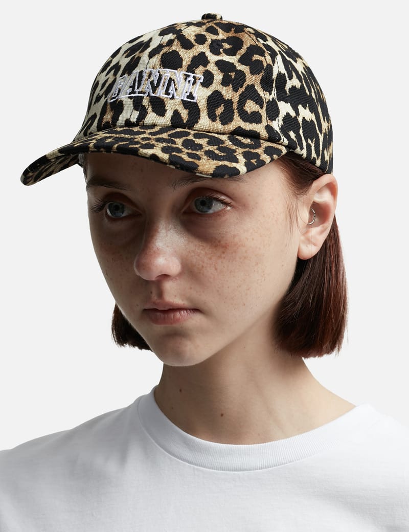 Leopard Embroidered Logo Cap