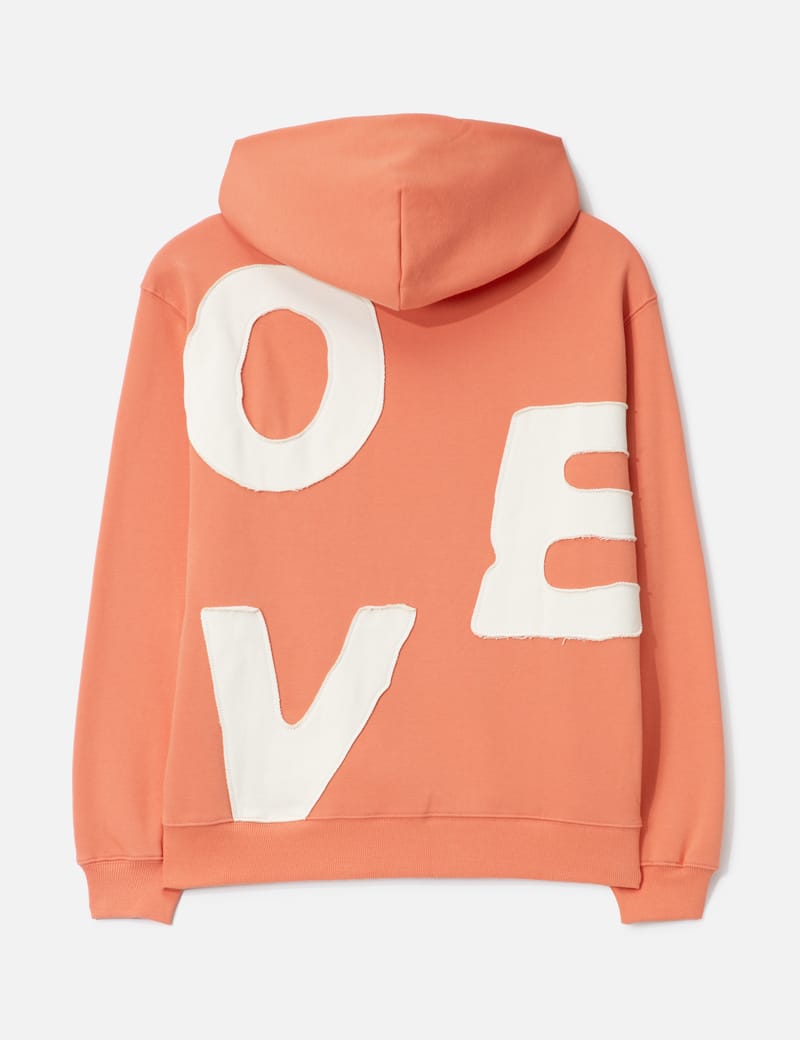 Sunlove Capital Brushed Zip Up Hoodie - Orange brushed-fleece zip
