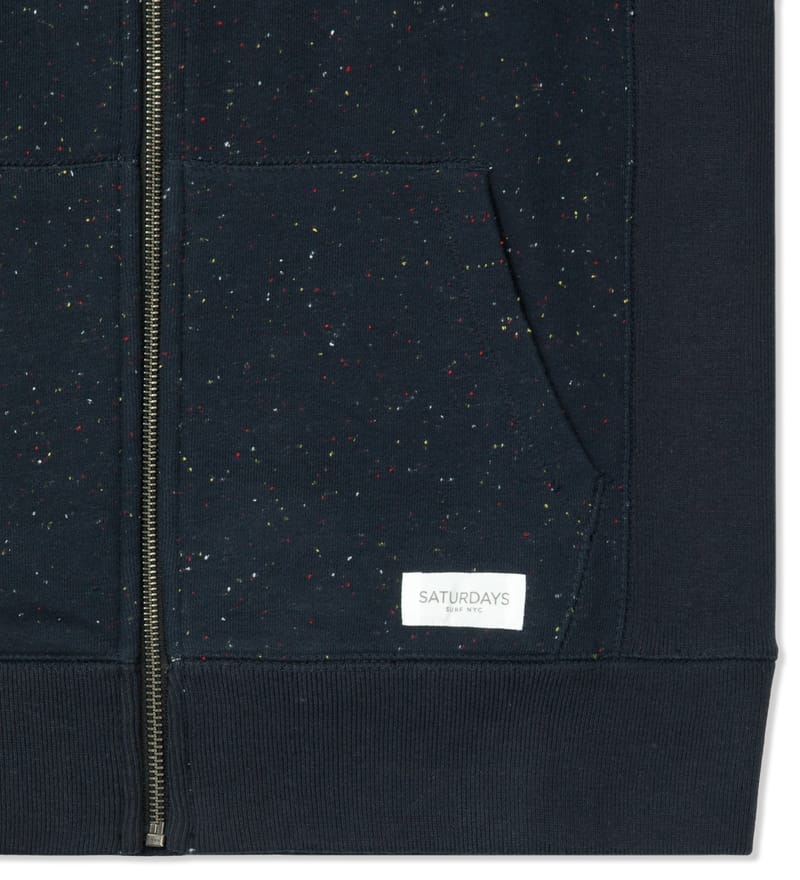 Saturdays Nyc - Black JP Zip-Up Hoodie | HBX