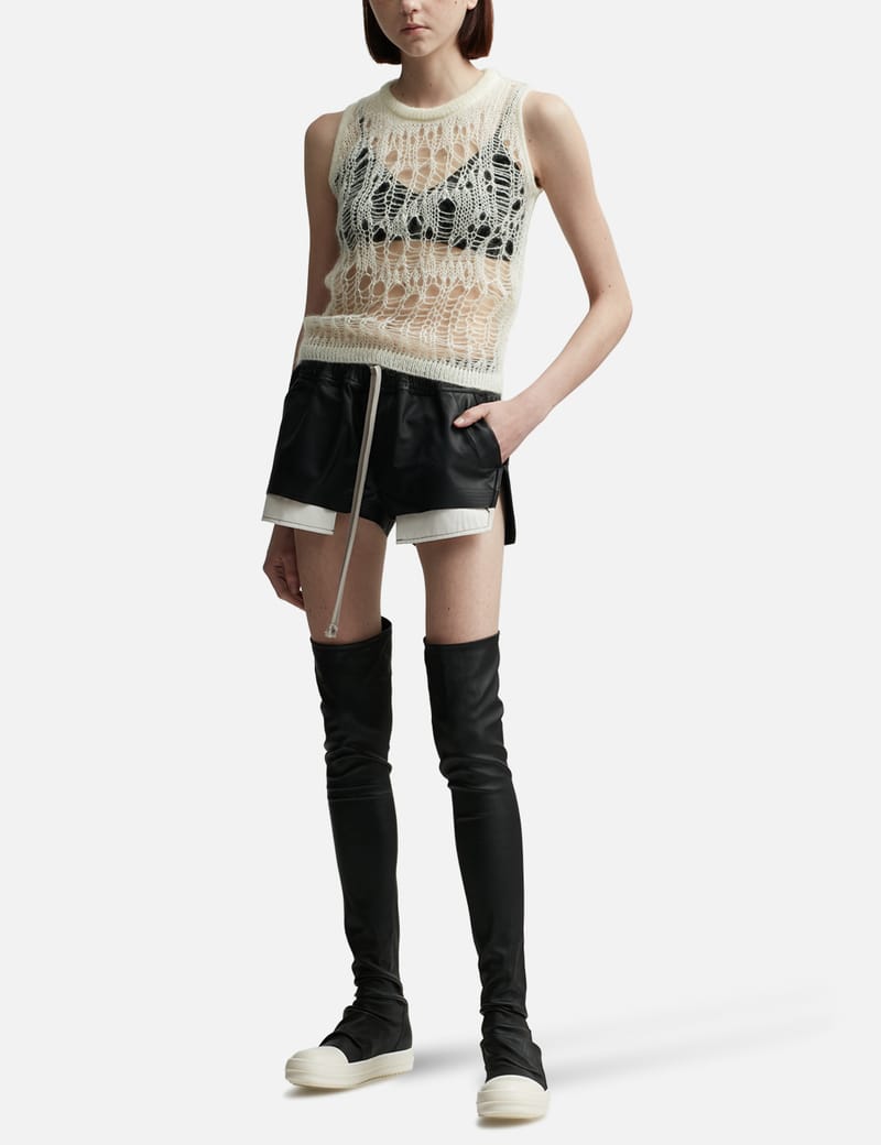 Buy Rick Owens Lilies Basic Tank Top 'Black' - LI01E4101 CVI
