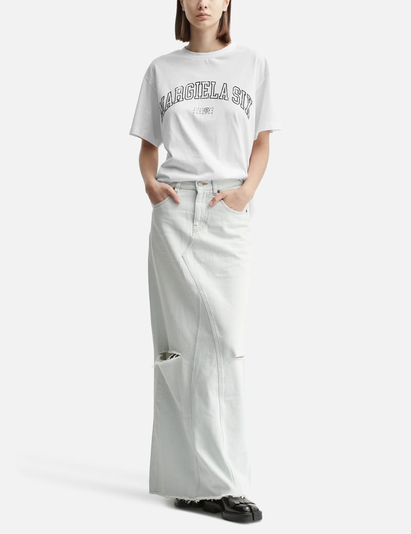 MM6 Maison Margiela - Varsity print T-shirt | HBX - Globally