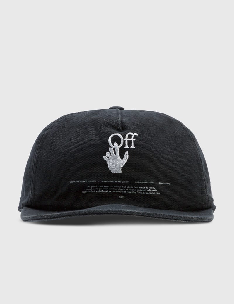 Off-White™ - Hands Off Logo Cap | HBX - HYPEBEAST 為您搜羅全球潮流