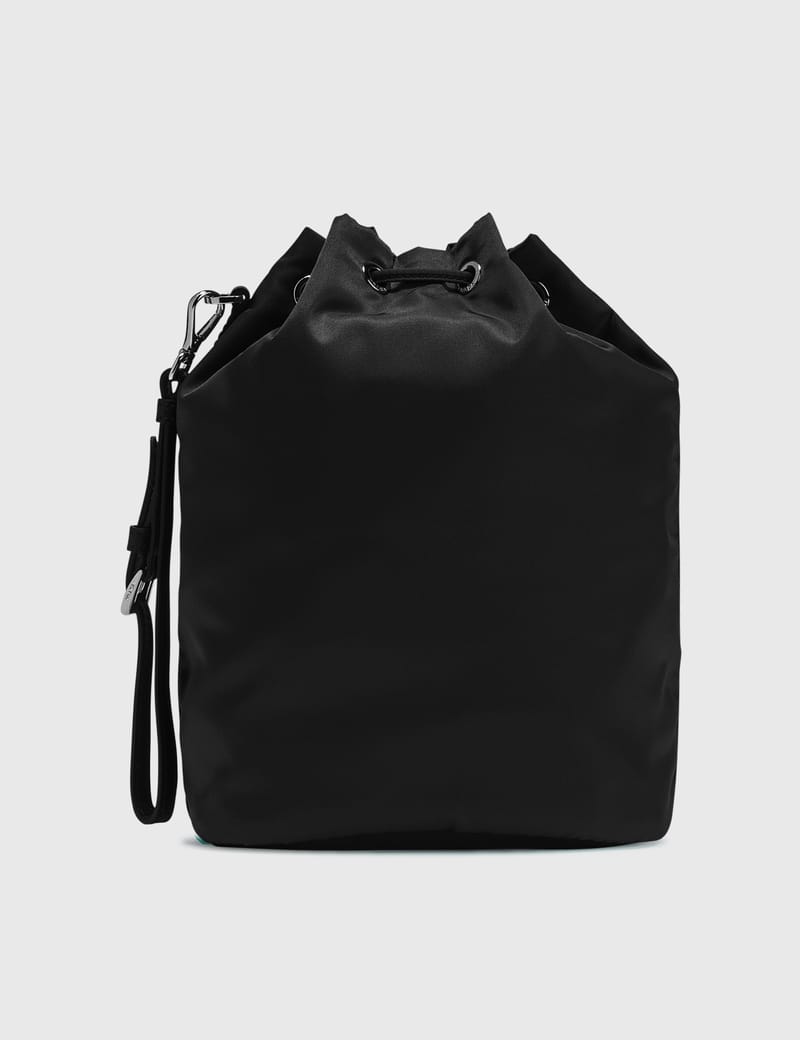 Prada vela 2024 drawstring pouch