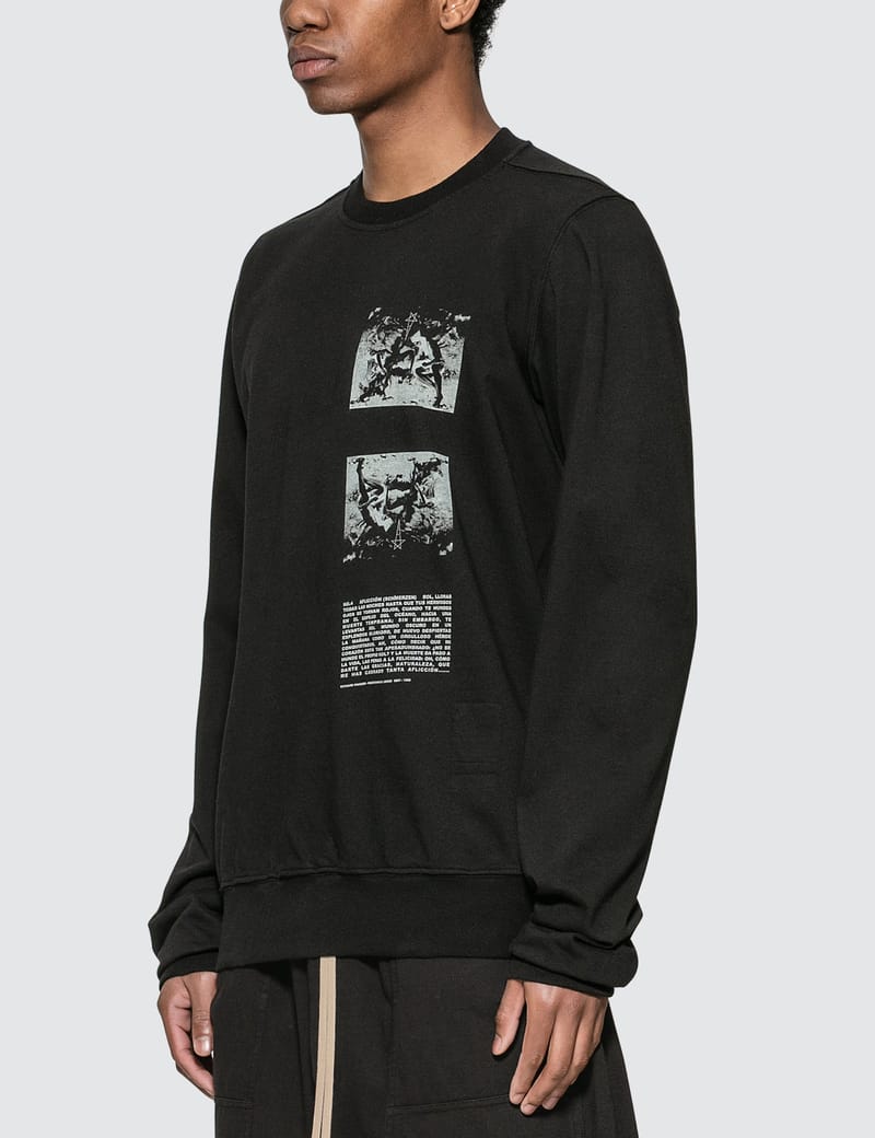 Rick Owens Drkshdw - Graphic Print Crewneck Sweatshirt | HBX