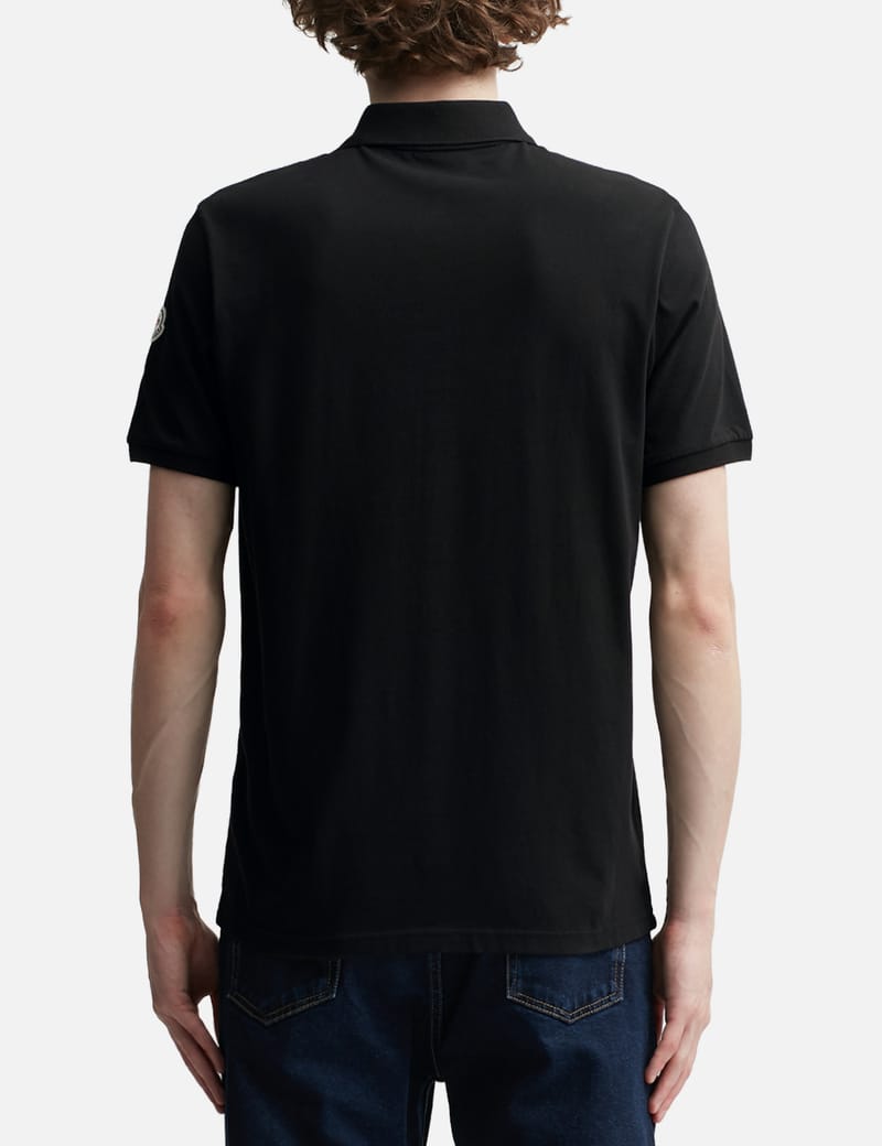Moncler - Short Sleeve Flag Logo Polo Shirt | HBX
