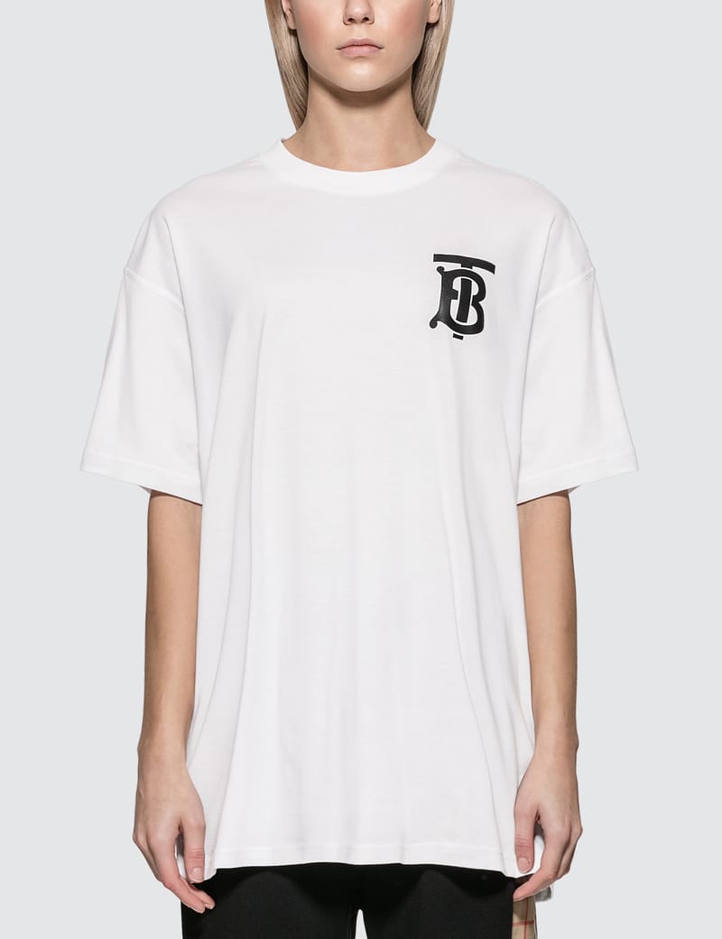 Burberry - Monogram Motif Cotton Oversized T-shirt | HBX - Globally ...