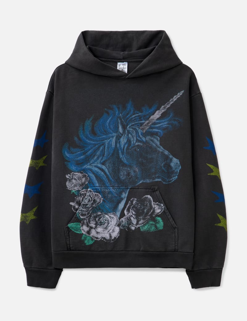 トップス UneUne big hoodie (mini kincyaku set) CRAMMY UneUne big hoodie(mini kincyaku set) sky blue