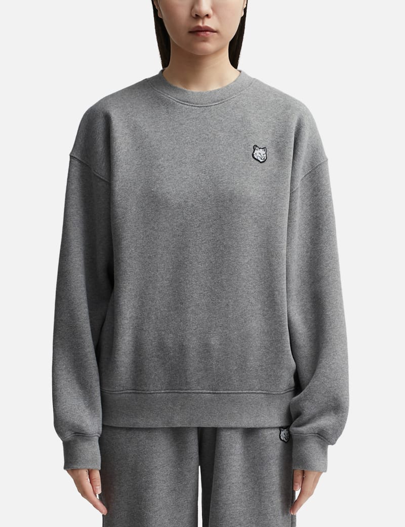 Maison Kitsuné - Bold Fox Head Patch Comfort Sweatshirt | HBX