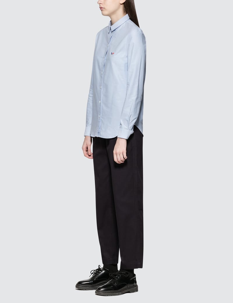 Maison Kitsuné - Oxford Tricolor Fox Patch Classic Shirt