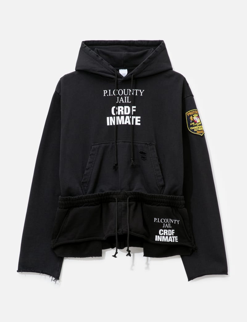 Protocol Index パーカー Protocol-Index Upside Down Zip Hoodie - 逆さまデザインの半オーバー