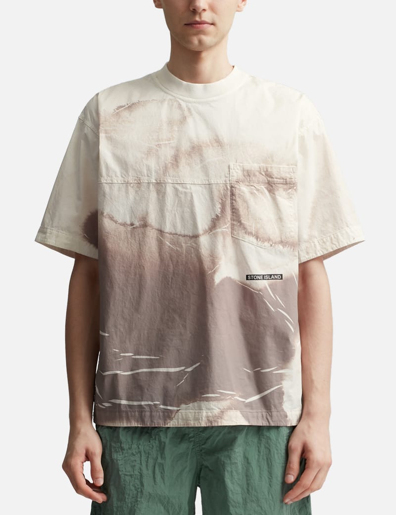 【2plan】Stone Dyeing Wrinkle Over Shirt Volcom Men's Iconic Stone Dye Short Sleeve T-Shirt Tee